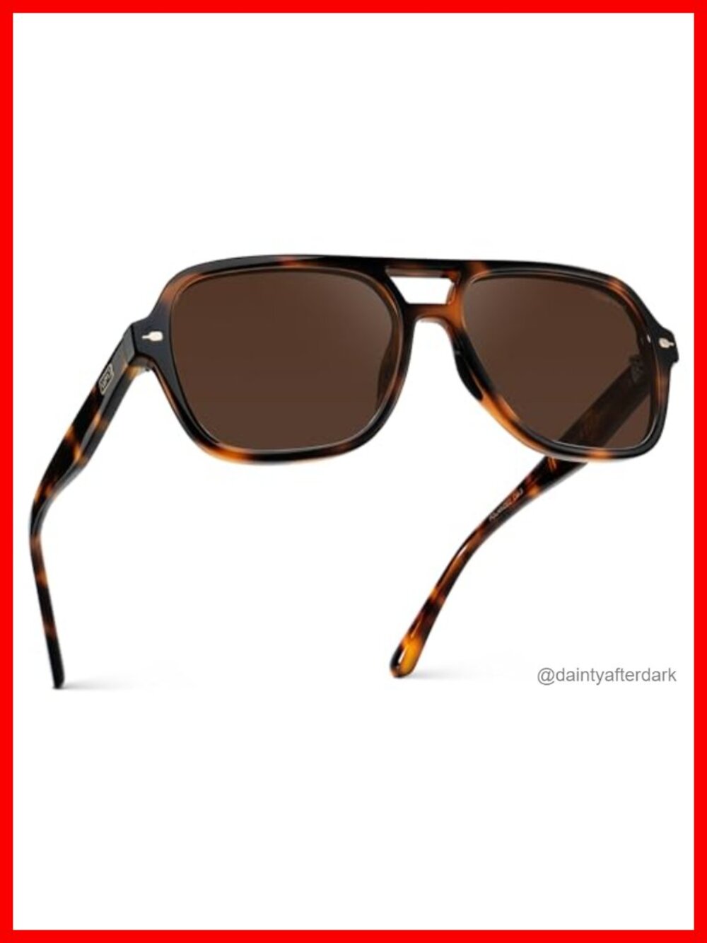 WearMe Pro Polarized Aviator Sunglasses 100% UVA/UVB Full Frame